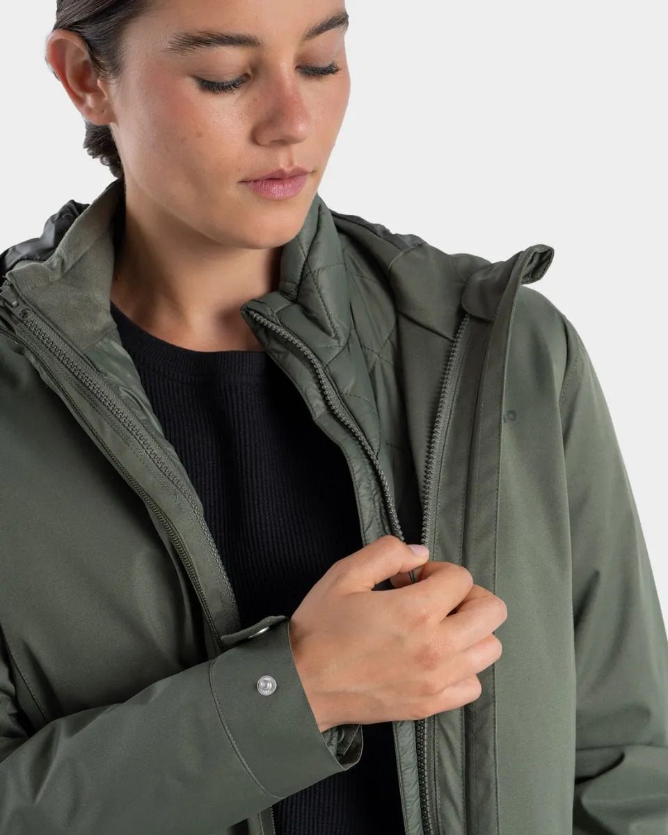 CHAQUETA IMPERMEABLE 3-1 ECO MOKAR MUJER GNOMO - 4