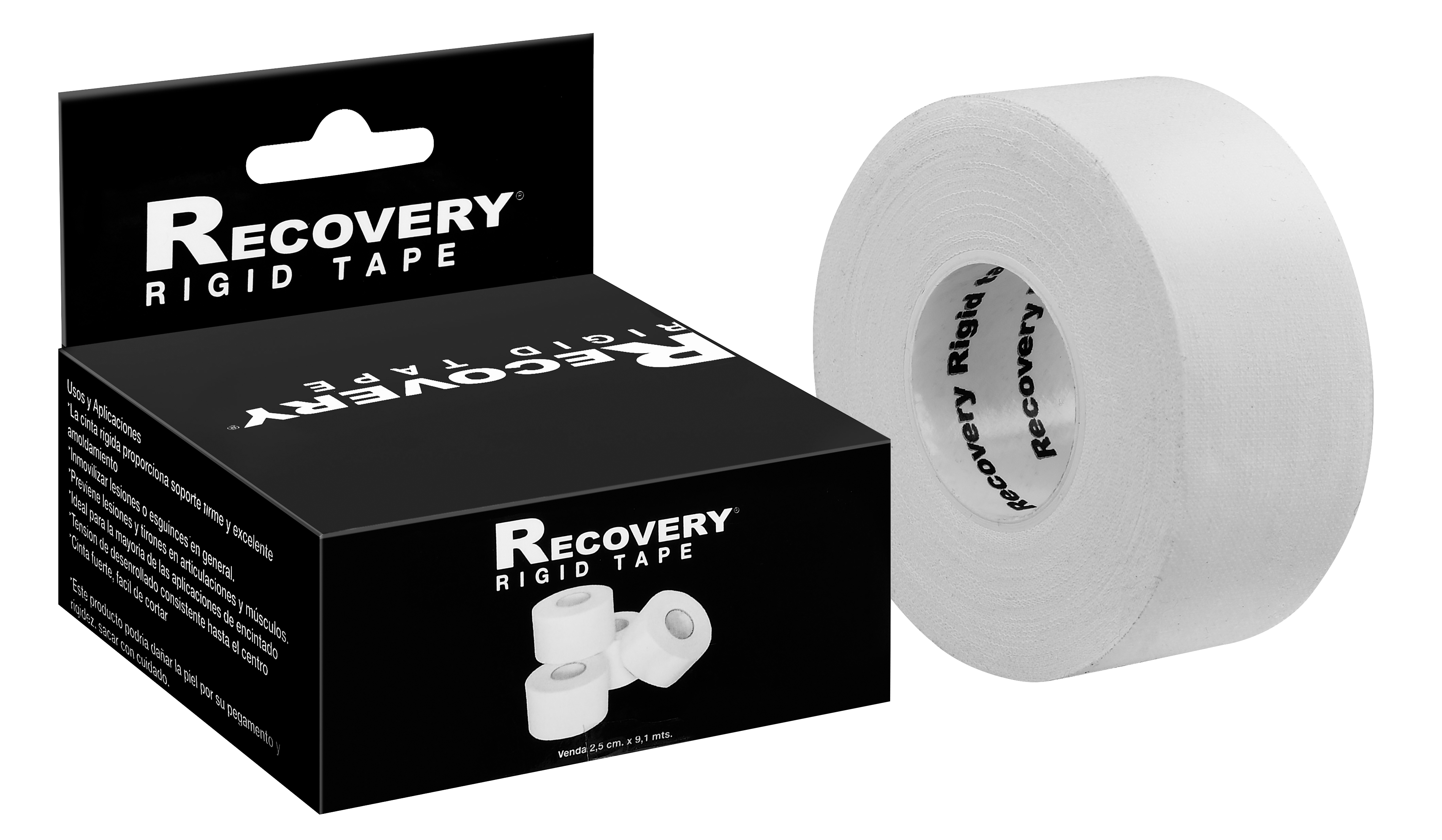 CINTA DEPORTIVA RIGIDA 2,5 CM X 9,1 M CALISTENIA RECOVERY - 1