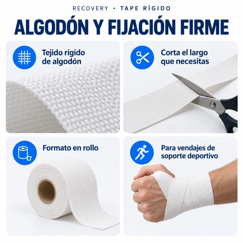 CINTA DEPORTIVA RÍGIDA RECOVERY 2,5 CM X 9,1 M - 3
