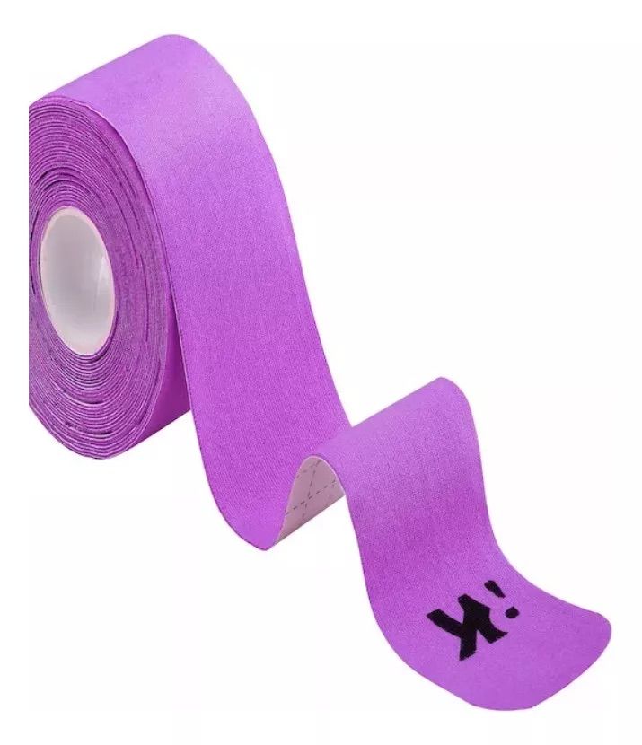 CINTAS TAPE KINESIOLOGICA MORADO PRECORTADA 5CM X 5MT RECOVERY - 2