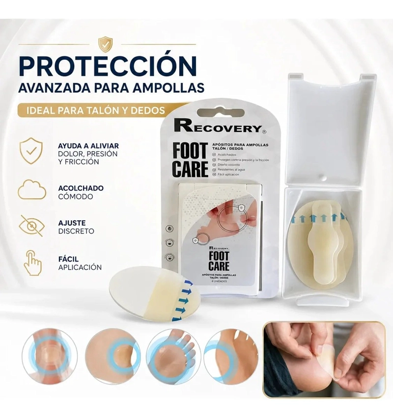 APÓSITOS RECOVERY FOOT CARE AMPOLLAS TALÓN DEDOS - 2
