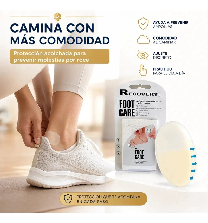 APÓSITOS RECOVERY FOOT CARE AMPOLLAS TALÓN DEDOS - 3