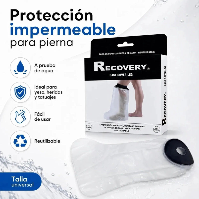 BOLSA RECOVERY PROTECTORA PIERNA A PRUEBA AGUA REUTILIZABLE - 3