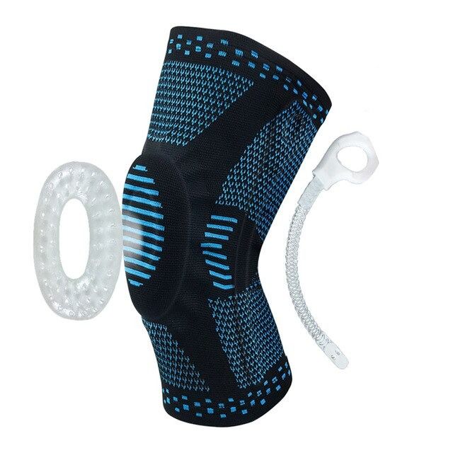 RODILLERA RECOVERY DEPORTIVA ORTOPÉDICA SOPORTE LATERAL ARTRITIS GYM AZUL XL - 3
