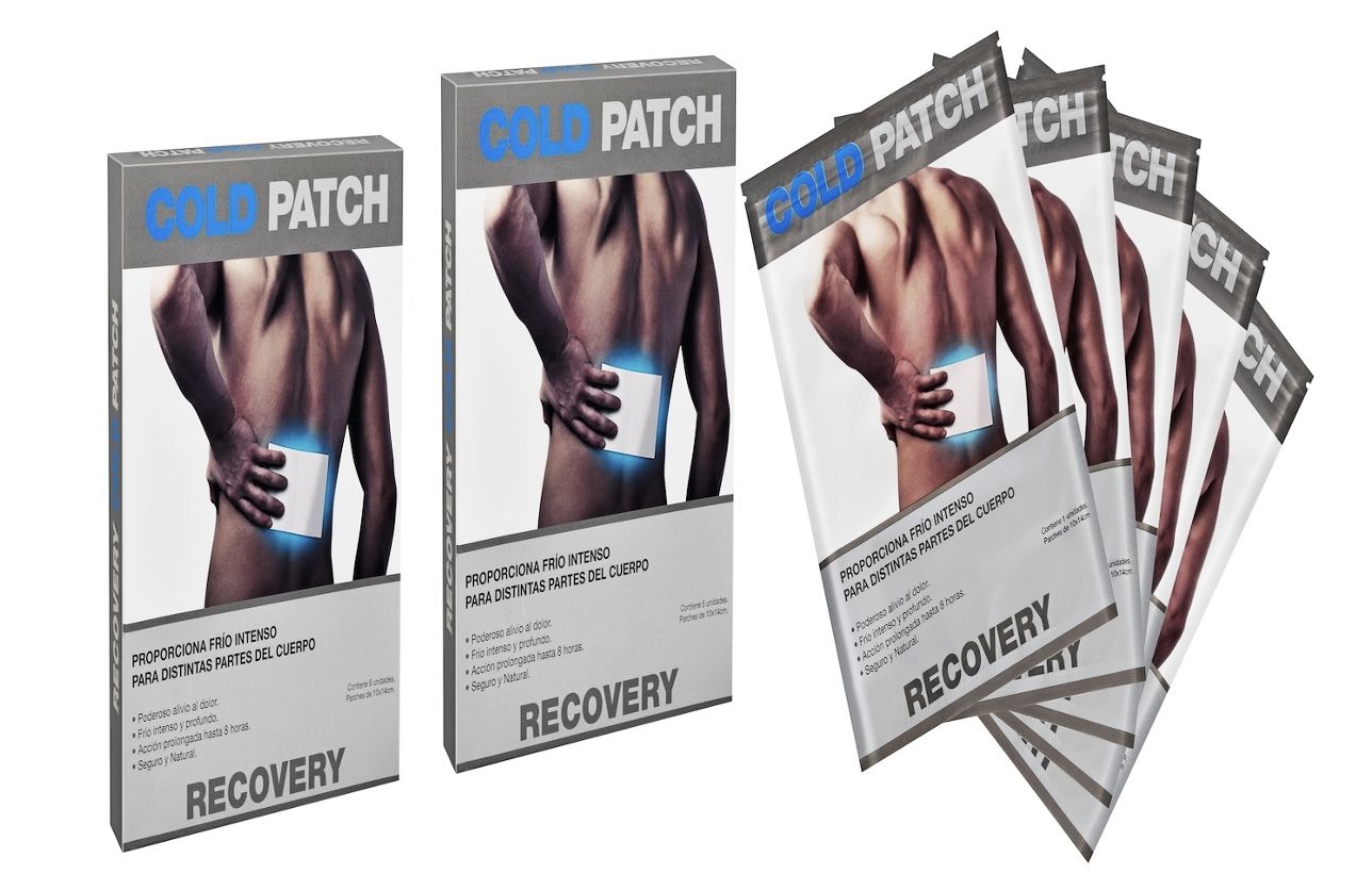PACK PARCHES FRÍOS RECOVERY PARA REDUCIR EL DOLOR X 10 UNIDADES - 1