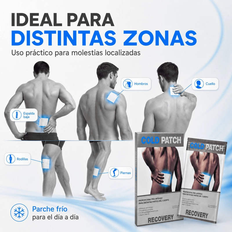 PARCHES FRIOS MENTOLADOS RECOVERY 10 X 14 CM, PACK 10 UNIDADES - 4