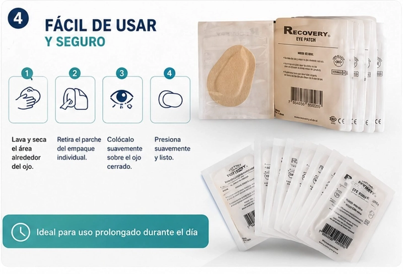 PARCHE OCULAR ES 58MMX80MM 20 UNIDADES RECOVERY - 3