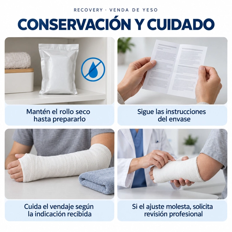 VENDA DE YESO RECOVERY 10 CM X 2,7 M, PACK 10 UNIDADES - 5