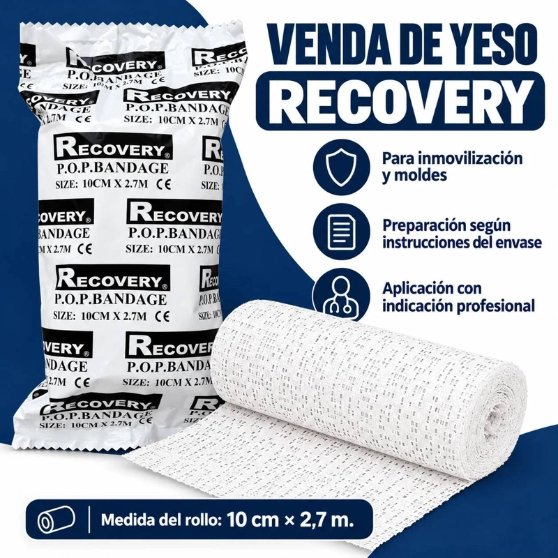 PACK 10 VENDA DE YESO RECOVERY 10 CM X 2,7 M - 6