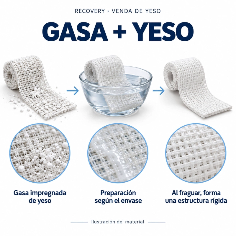 VENDA DE YESO RECOVERY 15 CM X 2,7 M, PACK 10 UNIDADES - 3