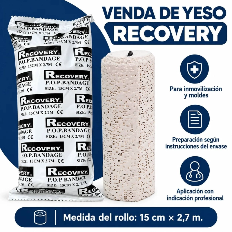 PACK 10 VENDA DE YESO RECOVERY 15 CM X 2,7 M - 6