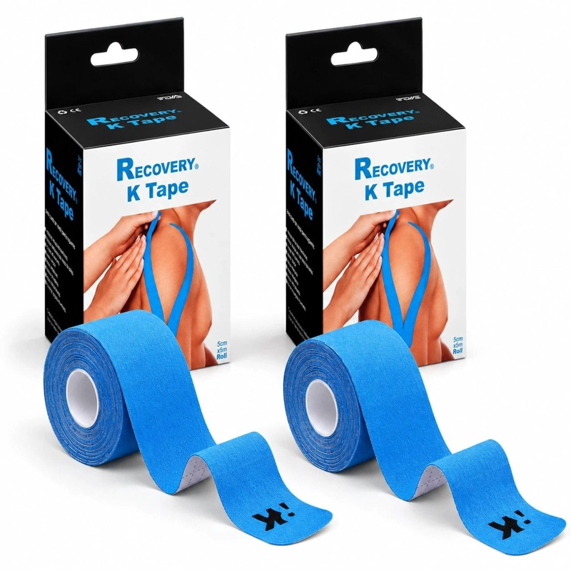 DUO PACK K TAPE RECOVERY AZUL 5 CM X 5 M – 40 TIRAS PRECORTADAS - 1