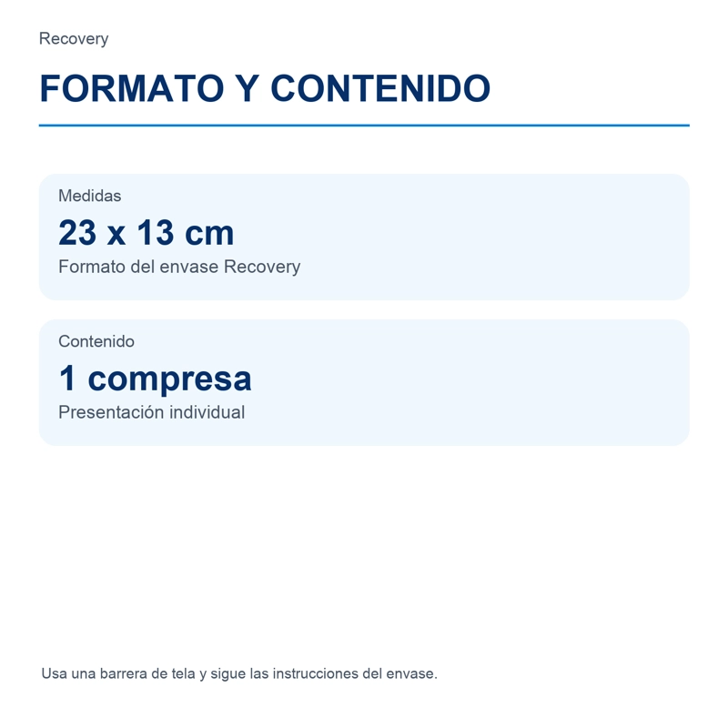 COMPRESA DE GEL RECOVERY FRIO/CALOR 23 X 13 CM - 3