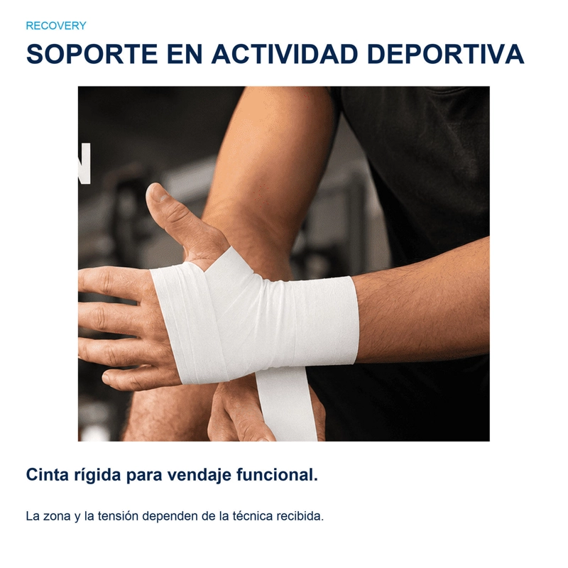 PACK CINTA DEPORTIVA RIGIDA RECOVERY 3.8 CM X 9.1 M CROSSFIT - 3
