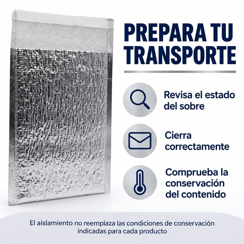 SOBRE TERMICO RECOVERY 22,4 X 25,4 X 4 CM, 1 UNIDAD - 6