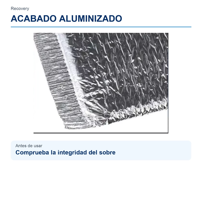 PACK 10 SOBRES TÉRMICOS RECOVERY PARA TRANSPORTAR MEDICINA ALIMENTOS - 2