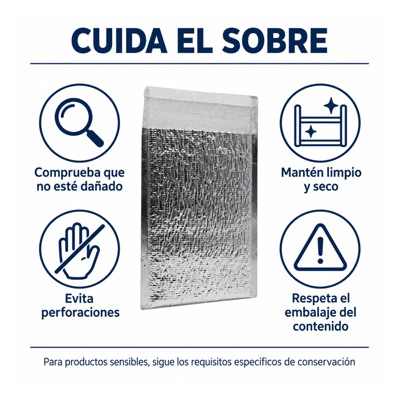 PACK 10 SOBRES TÉRMICOS RECOVERY PARA TRANSPORTAR MEDICINA ALIMENTOS - 5