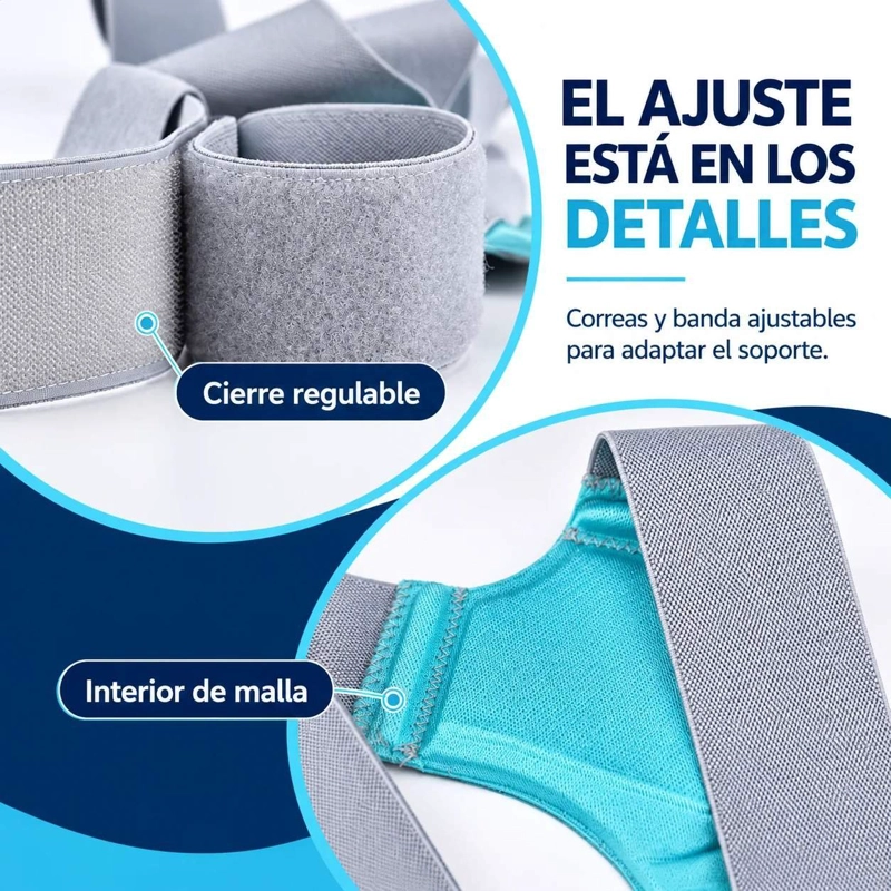 CORRECTOR RECOVERY POSTURA MANTIENE ESPALDA CINTURA Y HOMBRO MANERA UNIFORME - 6