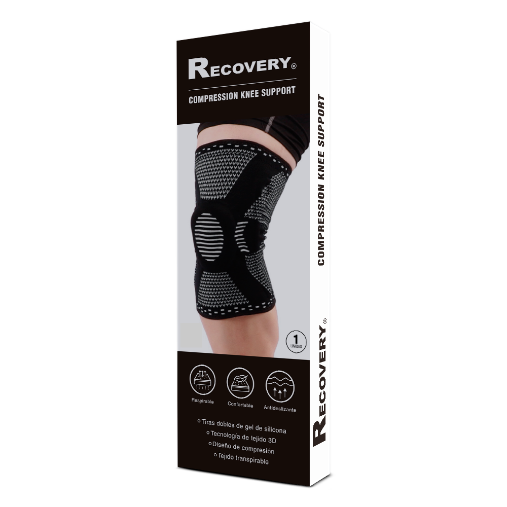 RODILLERA RECOVERY DEPORTIVA SOPORTE LATERAL FRONTAL ARTRITIS PÁDEL GYM DOLORES LESIONES MUSCULARES - 7