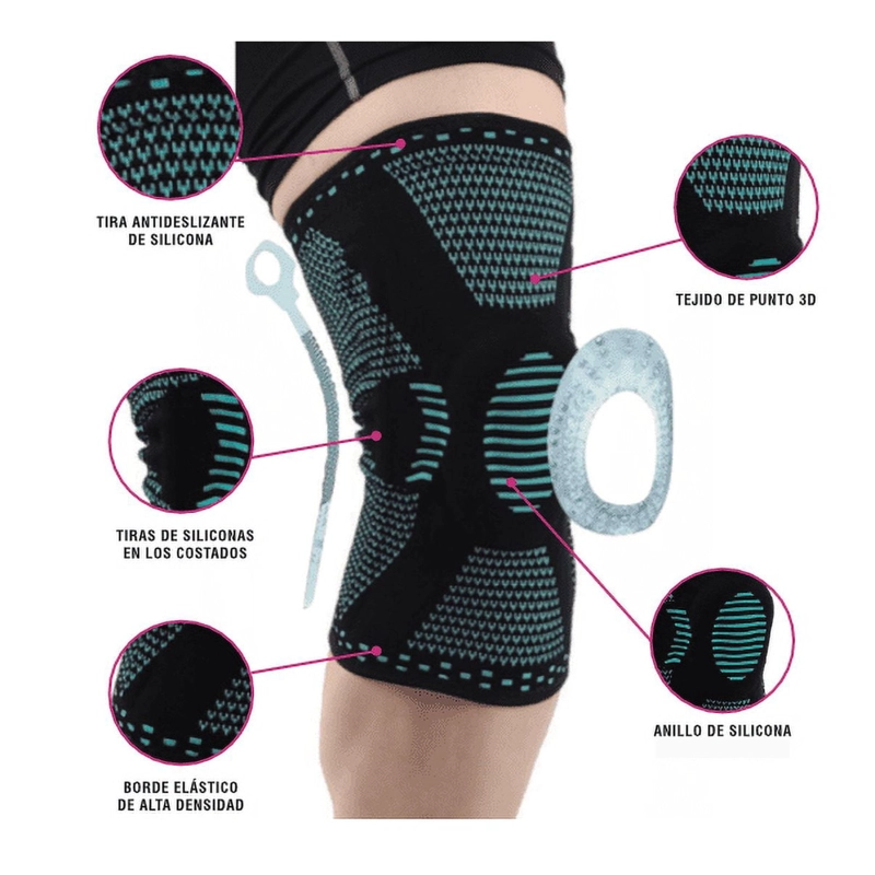RODILLERA RECOVERY DEPORTIVA SOPORTE LATERAL FRONTAL ARTRITIS PÁDEL GYM DOLORES LESIONES MUSCULARES - 8