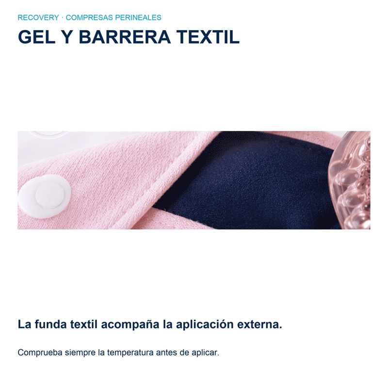 COMPRESA RECOVERY POSTPARTO ALIVIA DOLOR PERINEAL FRIO/CALOR 2 UNIDADES - 3