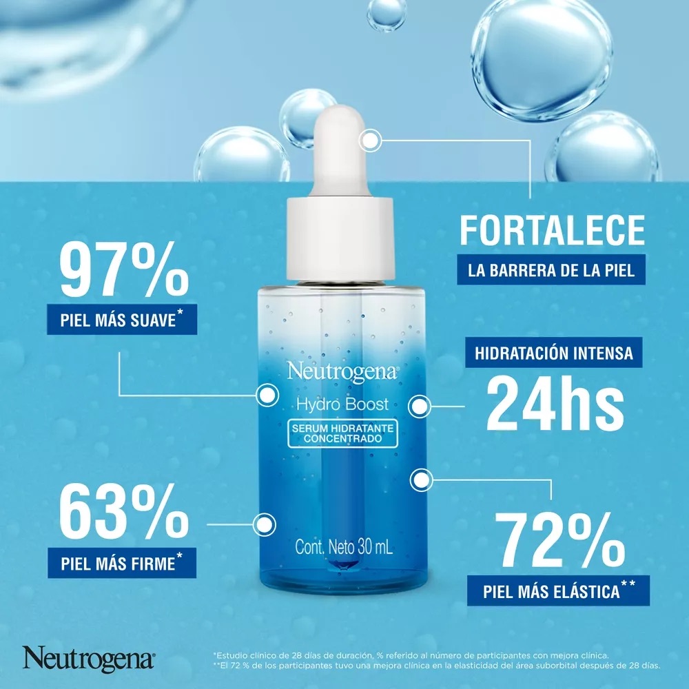 SÉRUM ROSTRO Y CUELLO NEUTROGENA 30 ML HYDRO BOOST HIDRATA Y FORTALECE LA PIEL - 5
