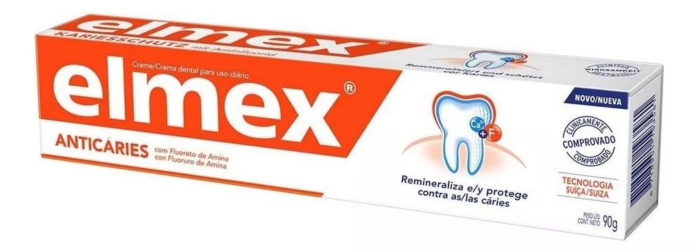 PASTA DENTAL ANTICARIES ELMEX CON FLUOR 90GR - 2