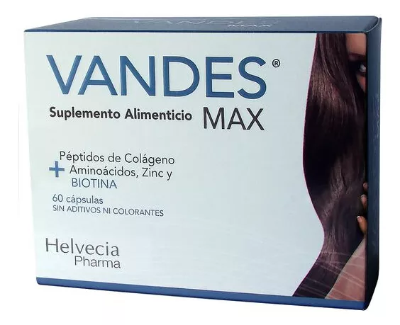SUPLEMENTO ALIMENTICIO HELVECIA VANDES MAX COLAGENO BIOTINA 60 CAPS - 2
