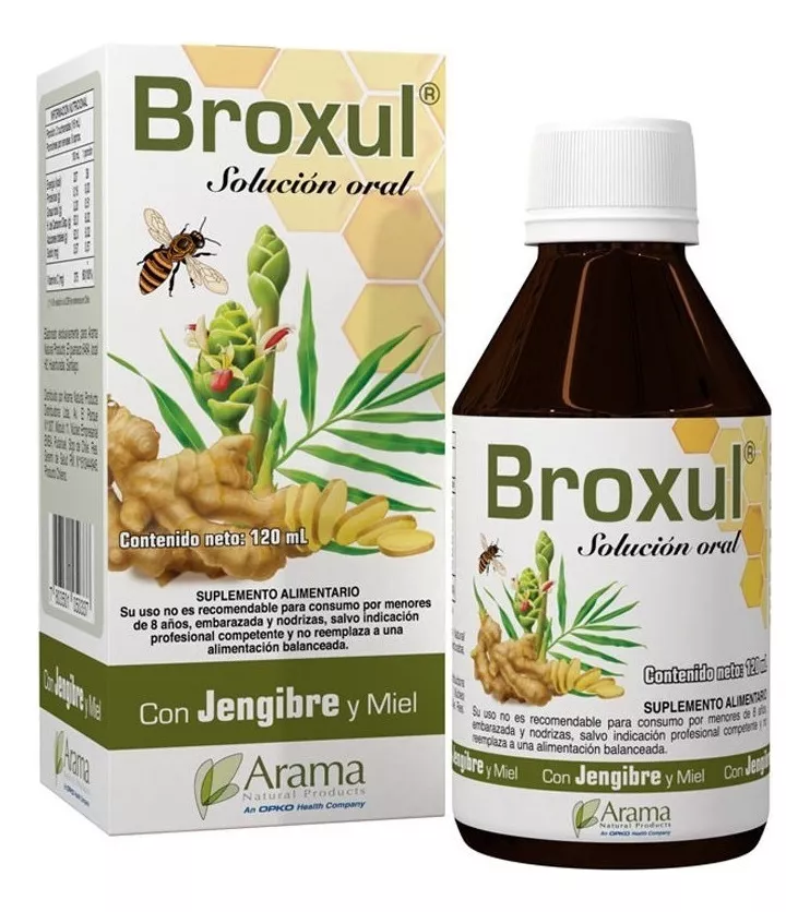 JARABE PARA LA TOS BROXUL SABOR MIEL JENGIBRE 120ML ARAMA - 1