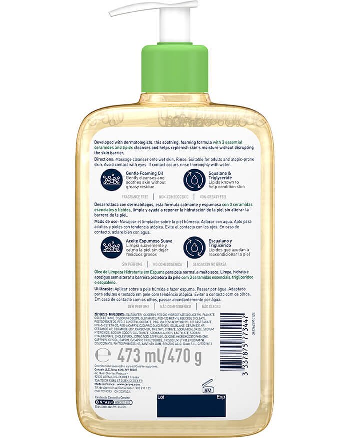 ACEITE CUERPO CERAVE 473 ML ESPUMOSO HIDRATANTE - 2