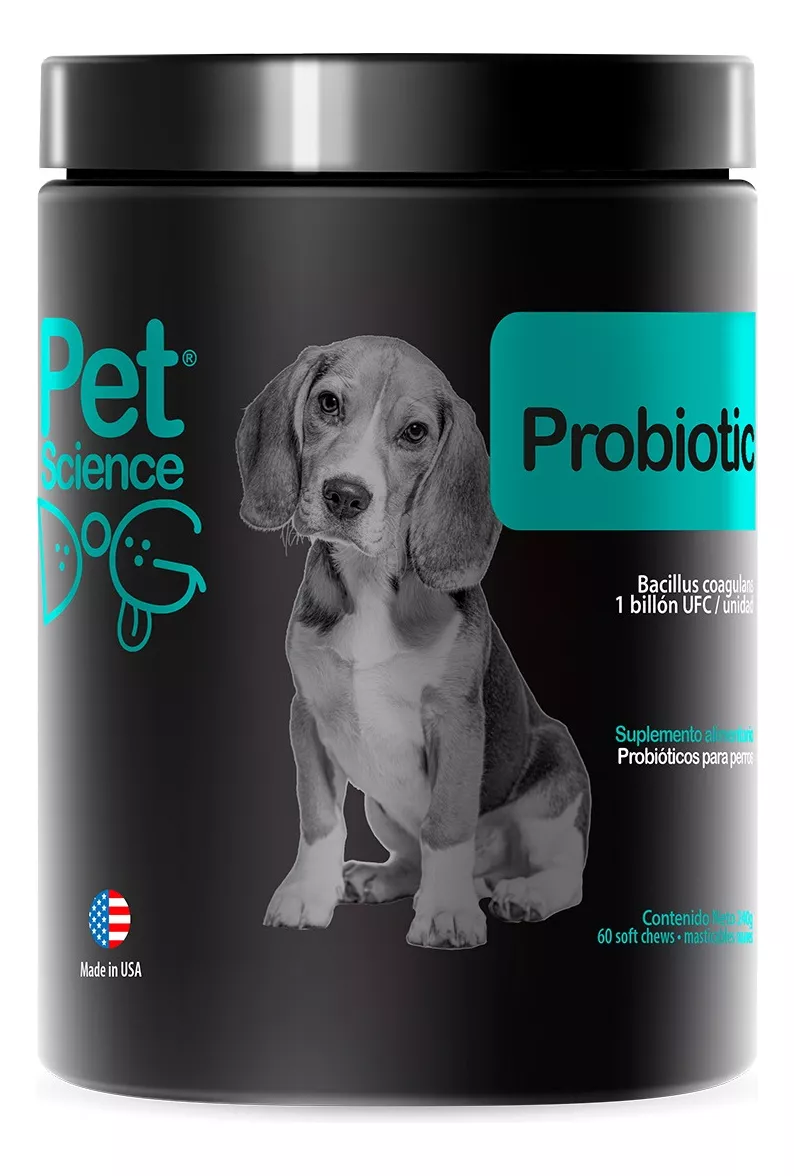 SUPLEMENTO PERRO 60 COMPRIMIDOS PETSCIENCE PROBIOTICO TU MASTICABLES - 1