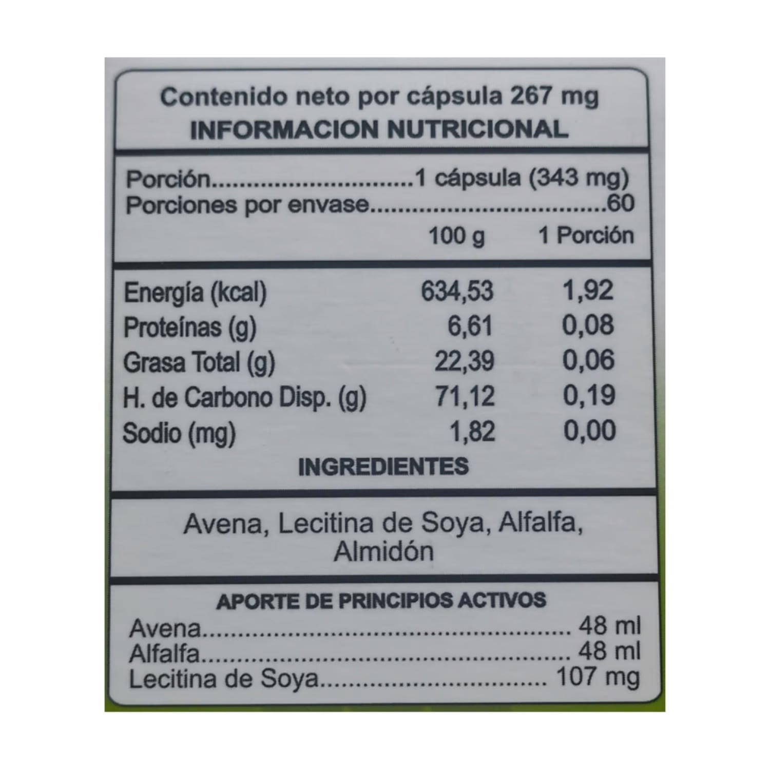 SUPLEMENTO ALIMENTICIO AURA VITALIS CAPSULAS BLANDAS CEREBRUM 1 FRAS 60 CAPS SABOR NATURAL - 2