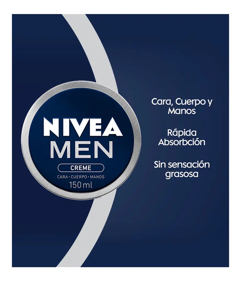 CREMA ROSTRO Y CUELLO NIVEA 150 ML MEN MULTIPROPÓSITO VITAMINA E 150 ML FRAGANCIA NEUTRO - 3