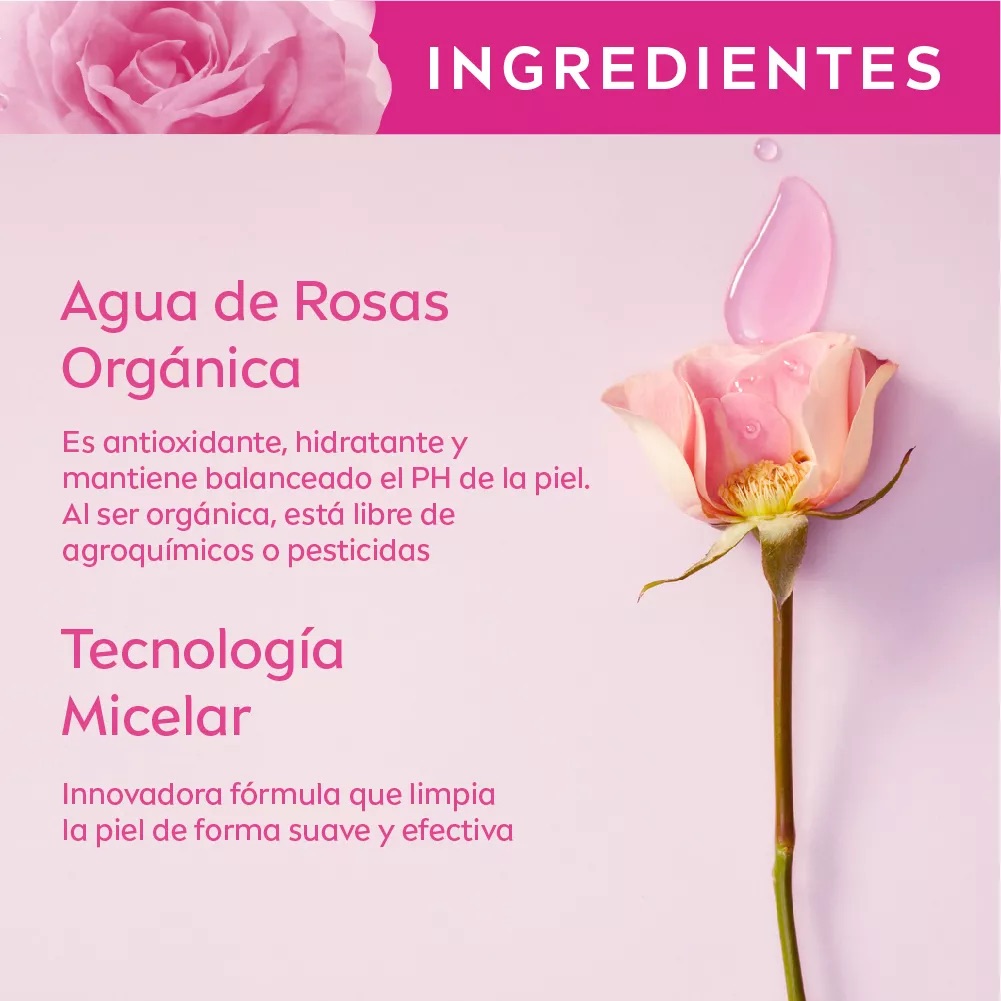 LIMPIADOR ROSTRO NIVEA 1 UNIDAD LECHE & TÓNICO MICELAR 2 EN 1 ROSE CARE 200 ML TODO TIPO PIEL - 5