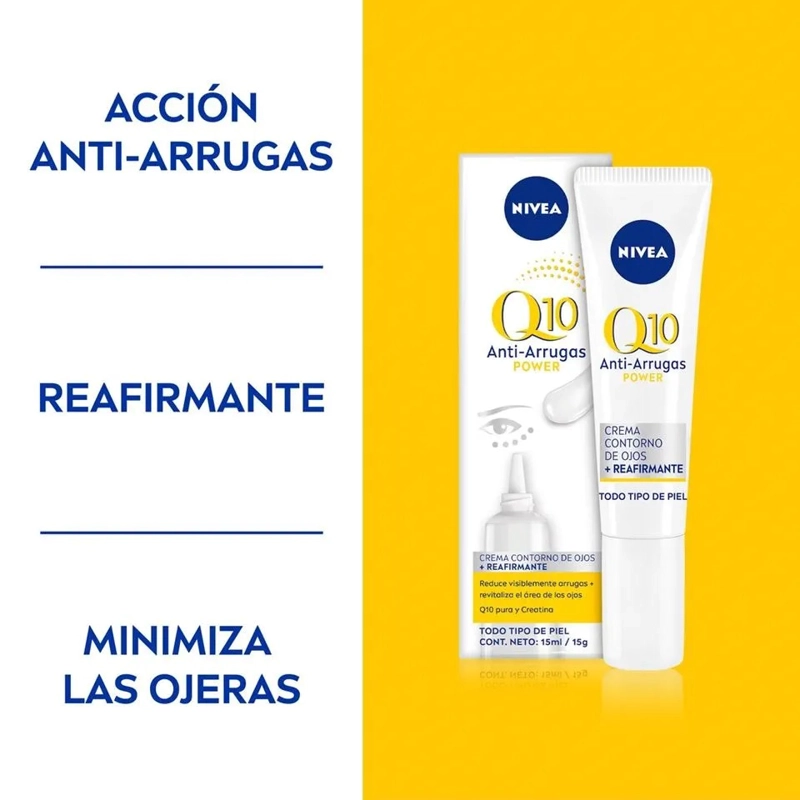 CREMA OJOS NIVEA 15 ML ANTIARRUGAS Q10 TODO TIPO PIEL - 2