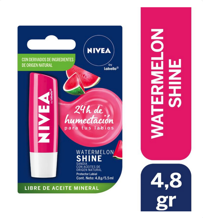 BÁLSAMO LABIOS NIVEA 4.8G WATERMELON SHINE - 1