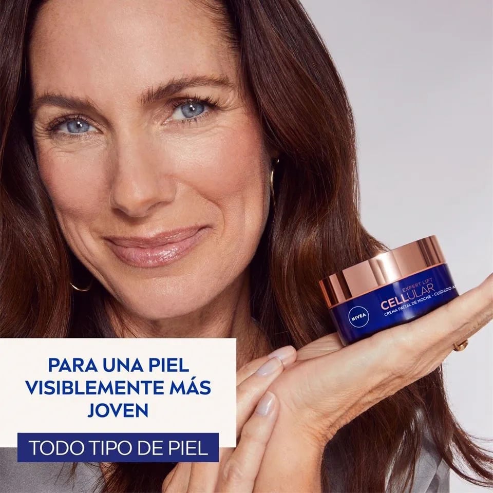 CREMA ROSTRO NIVEA 50 ML ANTIEDAD AVANZADO NOCHE CELLULAR EXPERT LIFT TODO TIPO PIEL /49 G 18+ AÑOS - 4