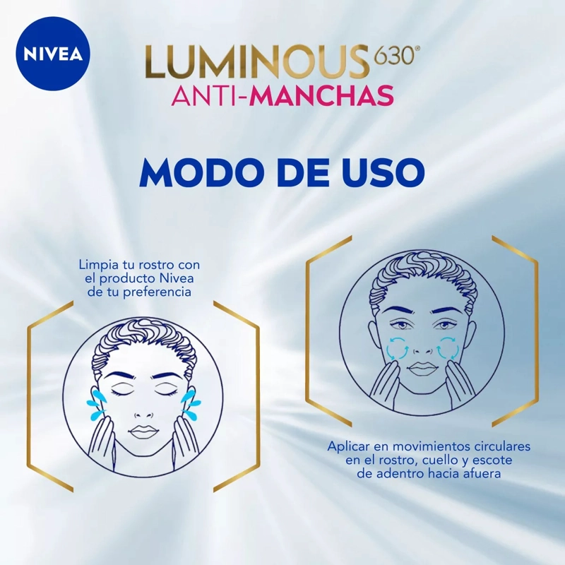 CREMA ROSTRO Y CUELLO NIVEA 50 ML CELLULAR LUMINOUS 630 ANTI-MANCHAS REPARADORA NOCHE MUJER - 2