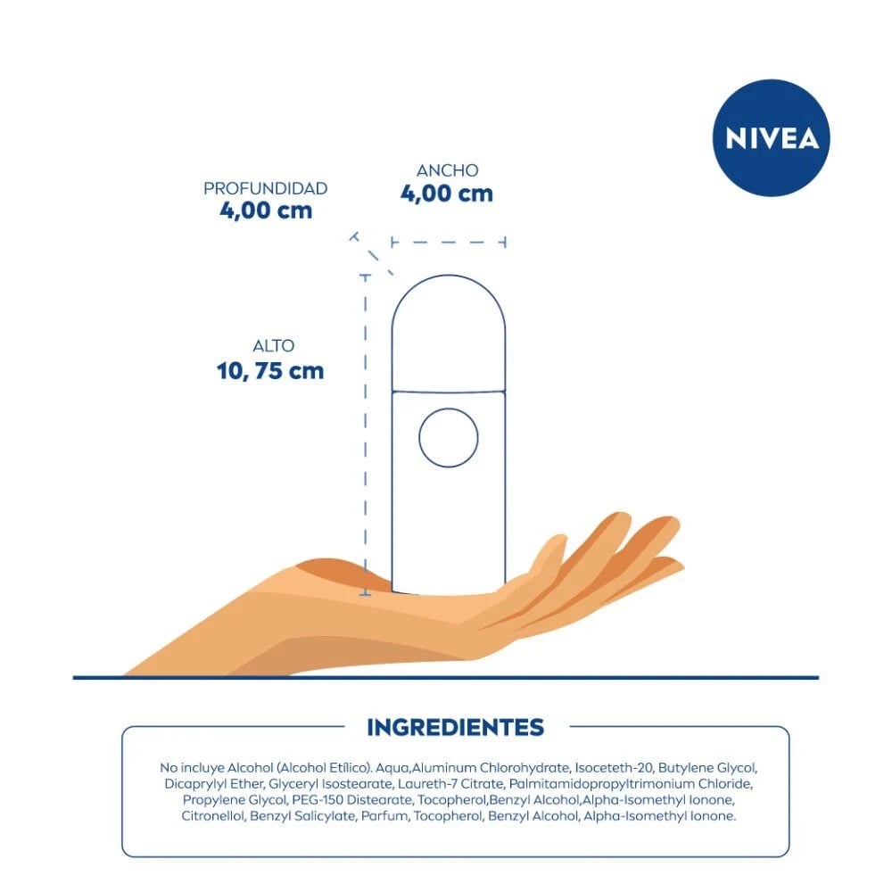 DESODORANTE NIVEA ROLL ON BLACK & WHITE TOQUE DE SEDA 50ML - 5