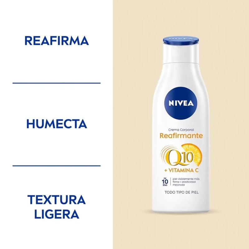 CREMA CUERPO NIVEA 250 ML HUMECTANTE REAFIRMANTE Q10 - 2
