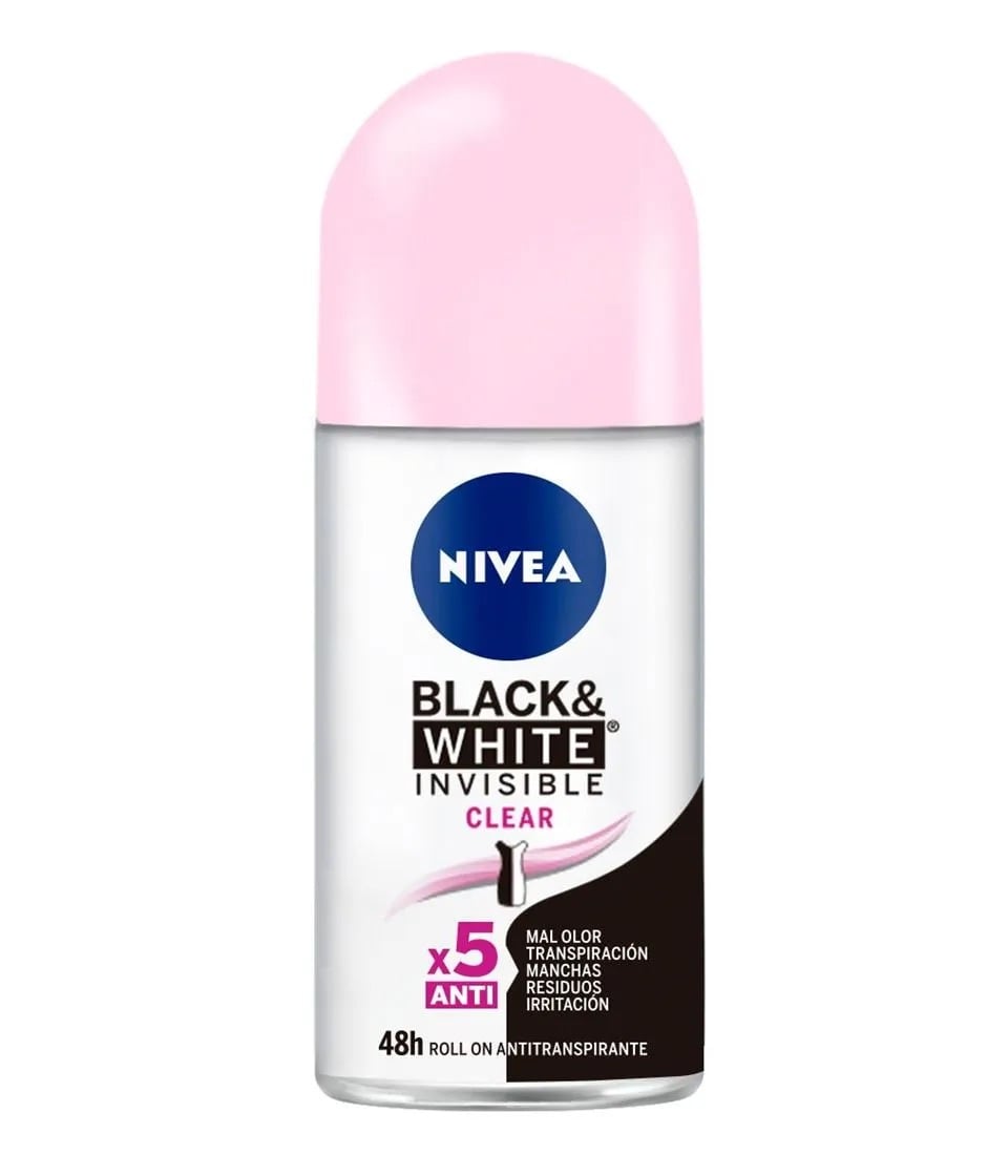 DESODORANTE NIVEA ROLL ON FEM INVISIBLE CLEAR - 1