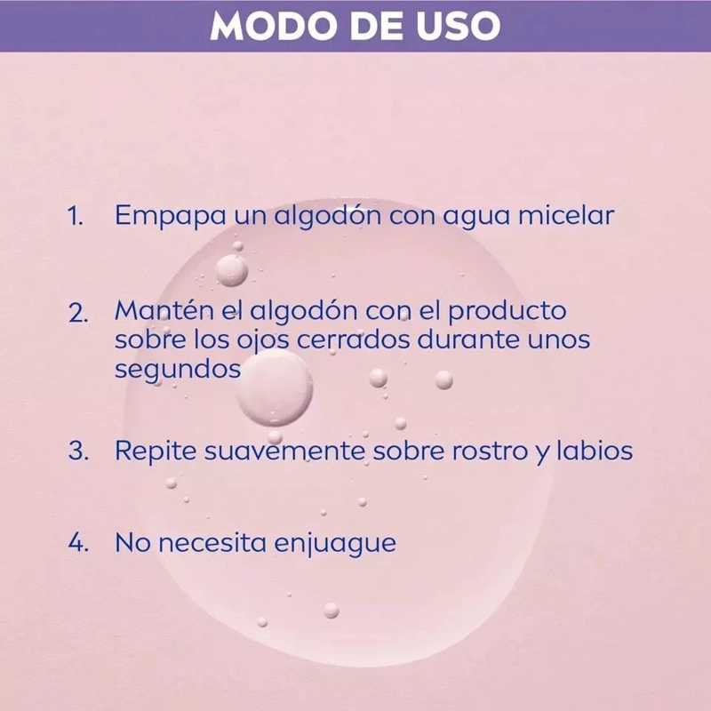LOCIÓN AGUA MICELAR 3 EN 1 NIVEA PIEL SENSIBLE 100ML - 6