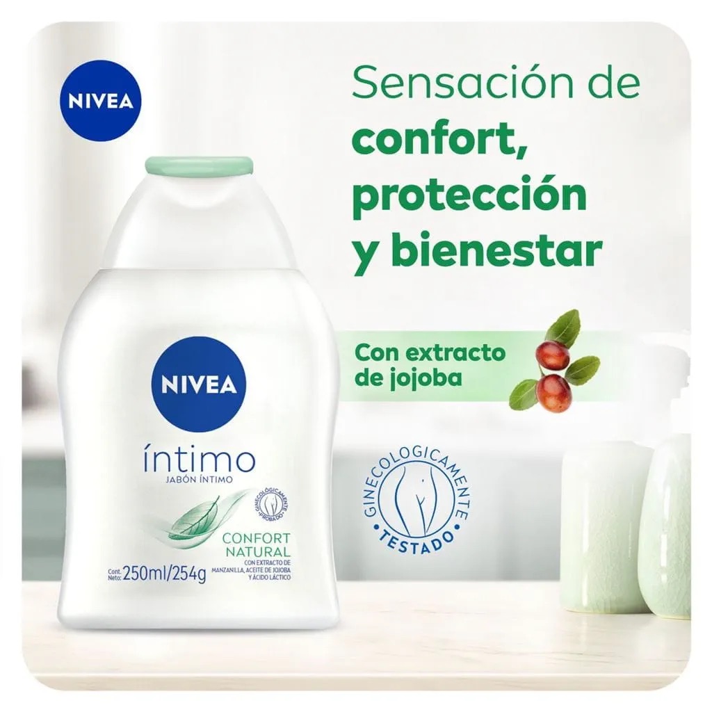 JABON INTIMO CORPORAL NIVEA 250 ML CONFORT NATURALX - 5