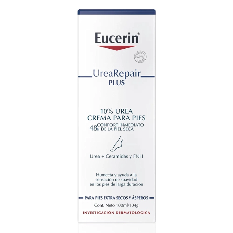 CREMA CUERPO EUCERIN 100 ML PIES UREA REPAIR PLUS REPARADORA 10% EN POMO - 2