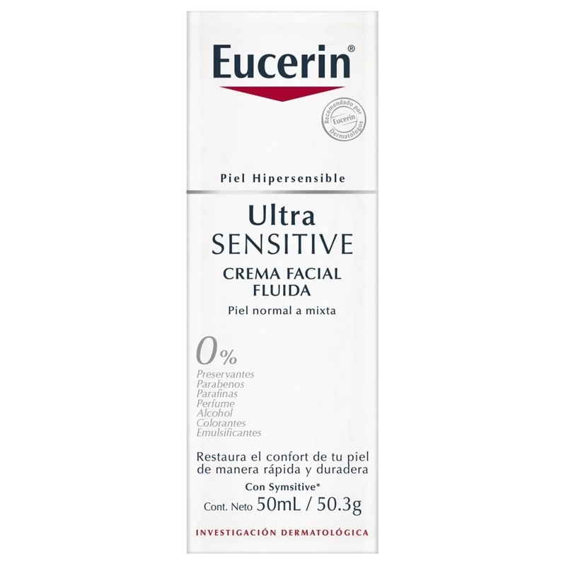 CREMA ROSTRO EUCERIN 50 ML FLUIDA ULTRASENSITIVE TIPO PIEL PIEL SENSIBLE - 2