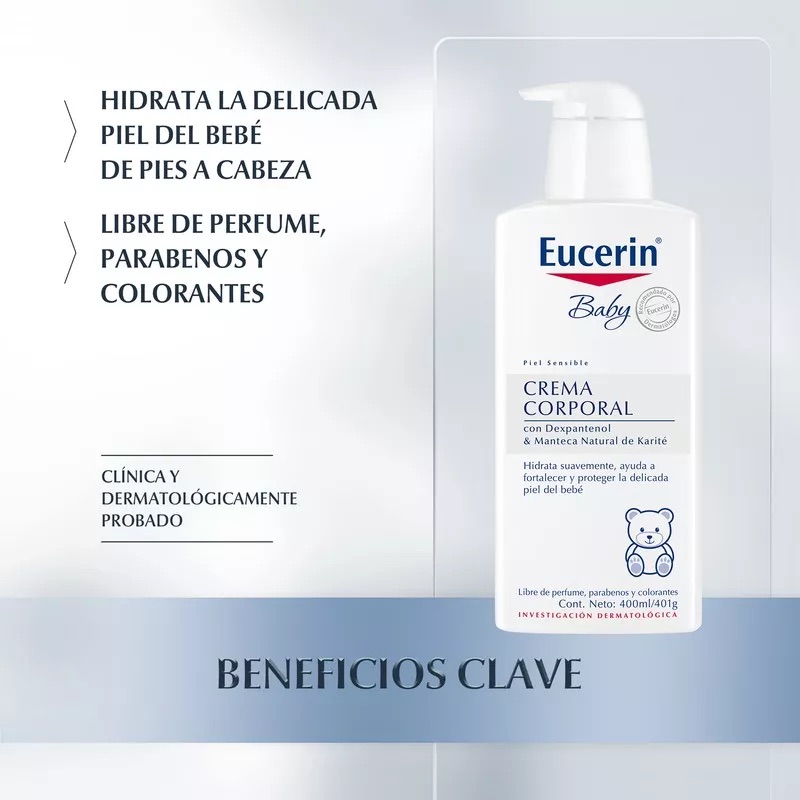 CREMA EUCERIN BABY CORPORAL 400ML - 3