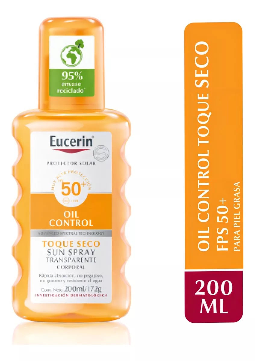 BLOQUEADOR CUERPO EUCERIN 200 ML SPRAY TRANSPARENTE - 1