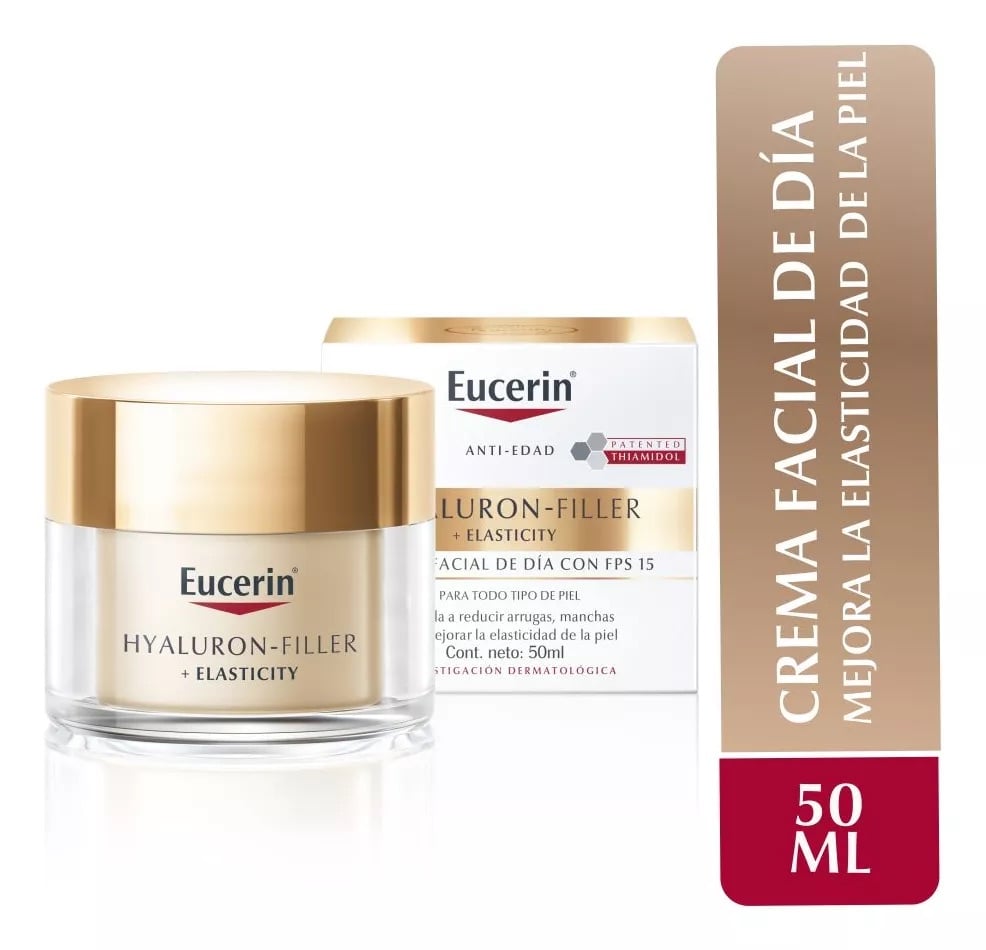 CREMA ROSTRO Y CUELLO EUCERIN SPF 15 50 ML ANTIARRUGAS ELASTICITY+FILLER DIA AHORA THIAMIDOL - 1