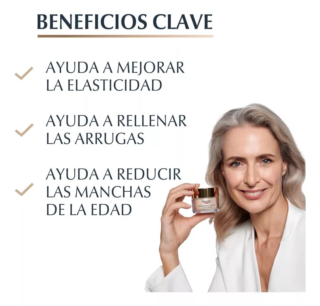 CREMA ROSTRO Y CUELLO EUCERIN SPF 15 50 ML ANTIARRUGAS ELASTICITY+FILLER DIA AHORA THIAMIDOL - 3