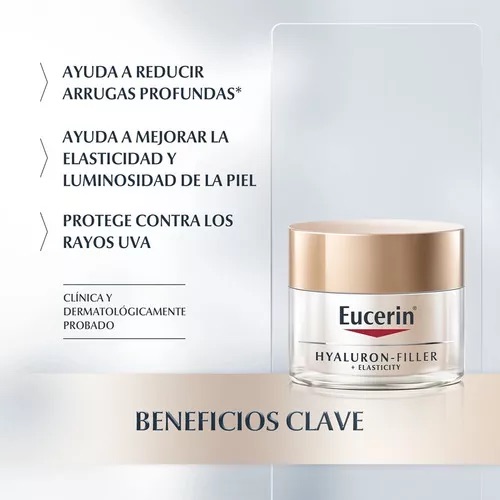 CREMA ROSTRO Y CUELLO EUCERIN SPF 15 50 ML ANTIARRUGAS ELASTICITY+FILLER DIA AHORA THIAMIDOL - 7